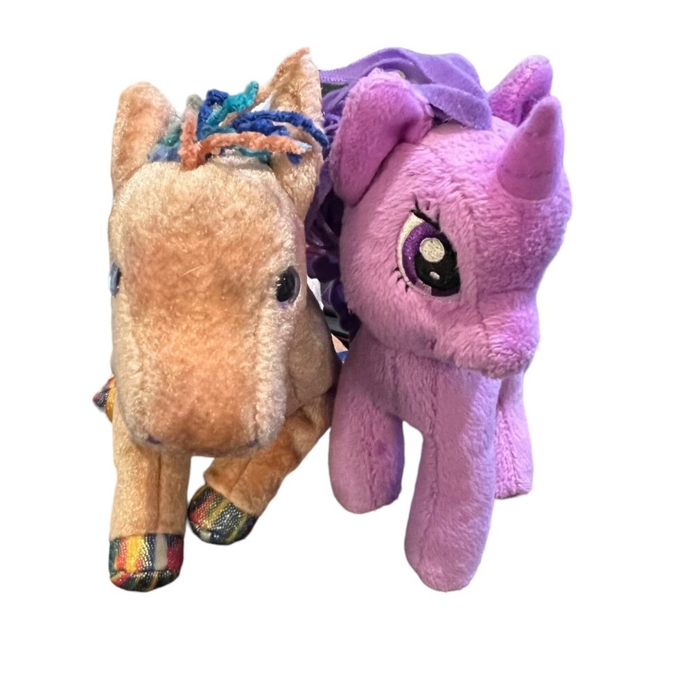 My Little Pony Twilight Purple Ty Beanie Baby Chinese Zodiac Horse Plush Set